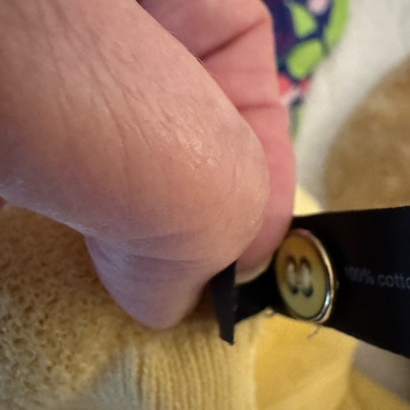 The Limited cardigan sweater yellow Size M button up Butter yellow color - Picture 8 of 10